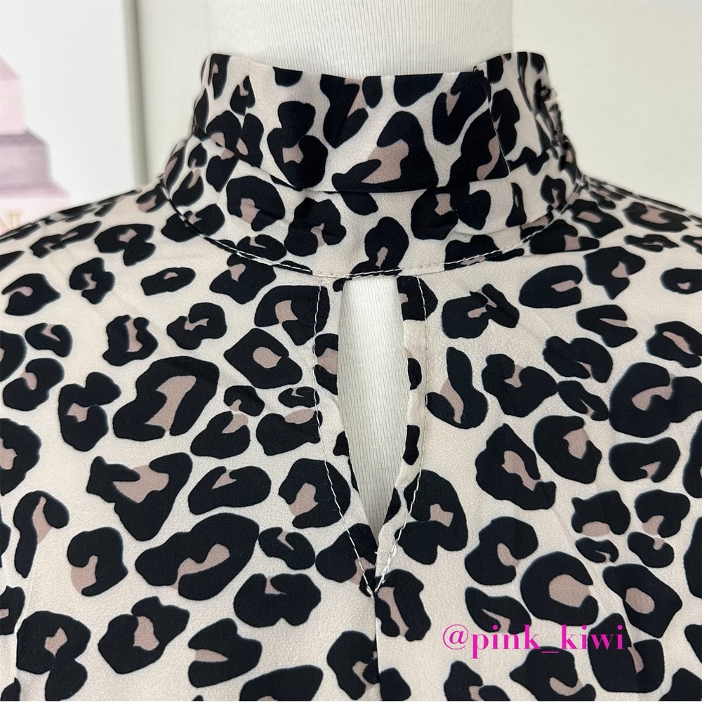 Area Stars Leopard Print Keyhole Dress - Picture 4 of 17